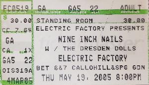 <a href='concert.php?concertid=476'>2005-05-19 - Electric Factory - Philadelphia</a>